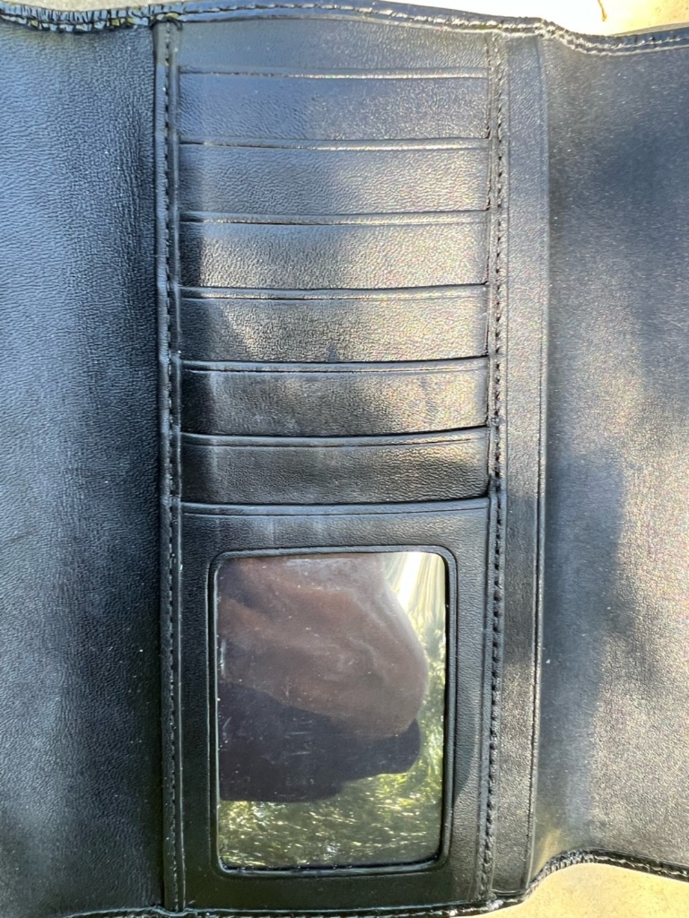 Vintage Y2K Hampton Monogram Trifold Coach Black and Gray Signature wallet - Picture 5 of 10